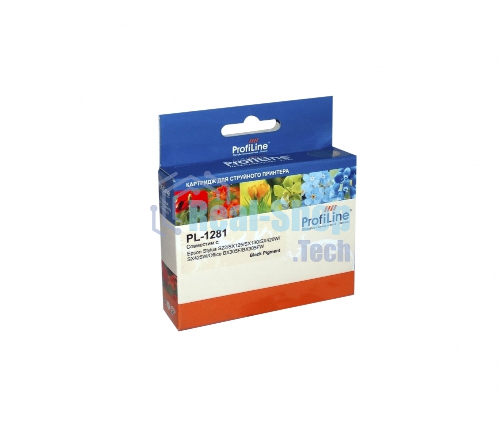 Картридж струйный ProfiLine PL-1281 для принтеров Epson StylusS22/SX125/SX130/SX420W/SX425W/Office BX305F/BX305FW Black пигментные