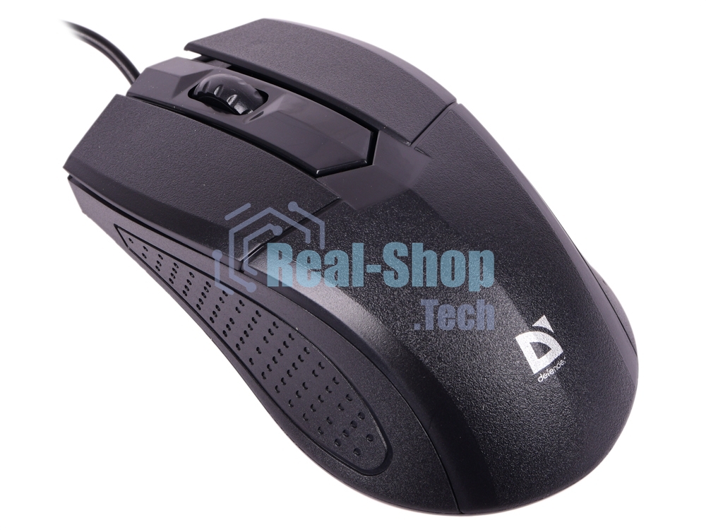 Мышь проводная Defender Optimum MB-270 черный, 1000 dpi, USB, кнопки - 3
