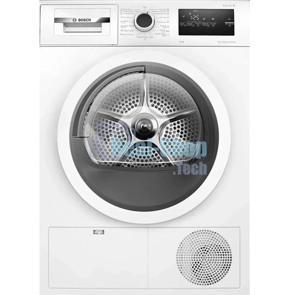 Сушильная машина Bosch WTN86211ME белый, 8 кг, сушка - конденсационная, программ - 13, 59.8 x 84.2 x 61.3 см