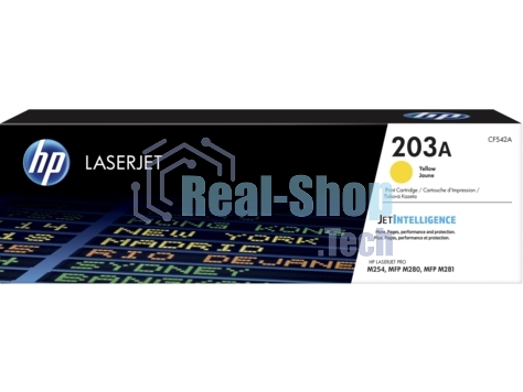 Картридж лазерный HP 203A CF542A (HP 203A) желтый для HP LaserJet M254/M280/M281 1300 страниц