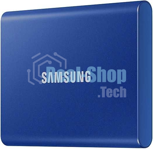 Внешний SSD Samsung T7, 1TB, USB 3.2 Gen 2 Type-C, R/W 1050/1000, синий