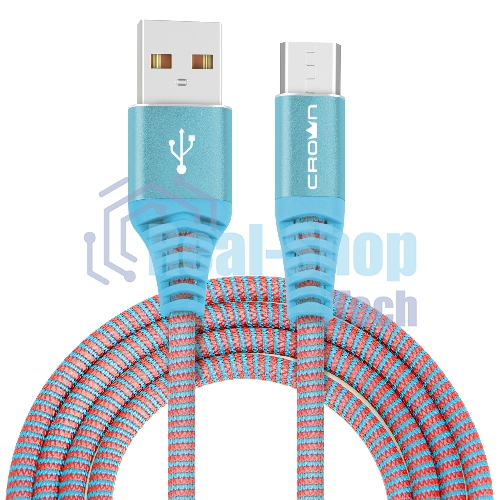 Кабель Crown USB - microUSB CMCU-3102M blue