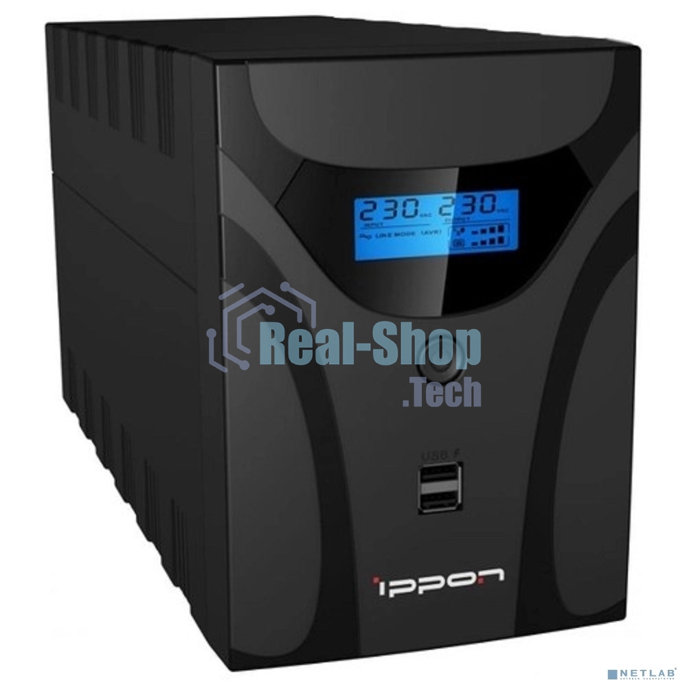 Источник бесперебойного питания Ippon Smart Power Pro II 1600 / 1600 ВА / 960 Вт / 6 x IEC 320 C13