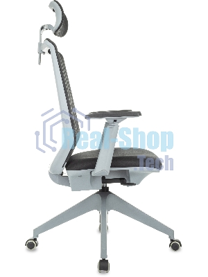 Кресло руководителя Бюрократ MC-G611NL-H черный Elastic-102 с подголов. крестов. 4-луч. пластик пластик серый