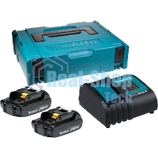 Набор Makita 2 шт BL1815N аккумулятор + 1 шт DC18SD зарядное устройсво + кейс 197143-8