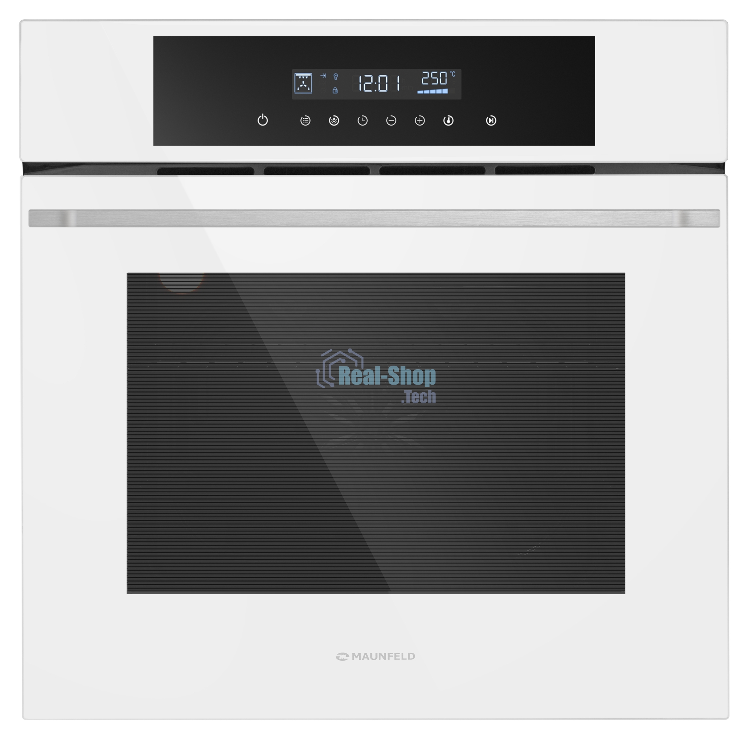 Шкаф духовой электрический Maunfeld AEOD60103W, 60л, дверца с 3 стеклами, белый