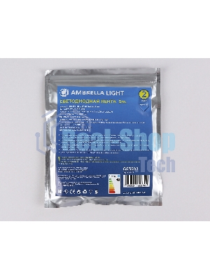 Светодиодная лента Ambrella light GS3503 2835 240Led /22W m/ 24V IP20 6500K/ 5000*10*1.2mm (2 конт.)