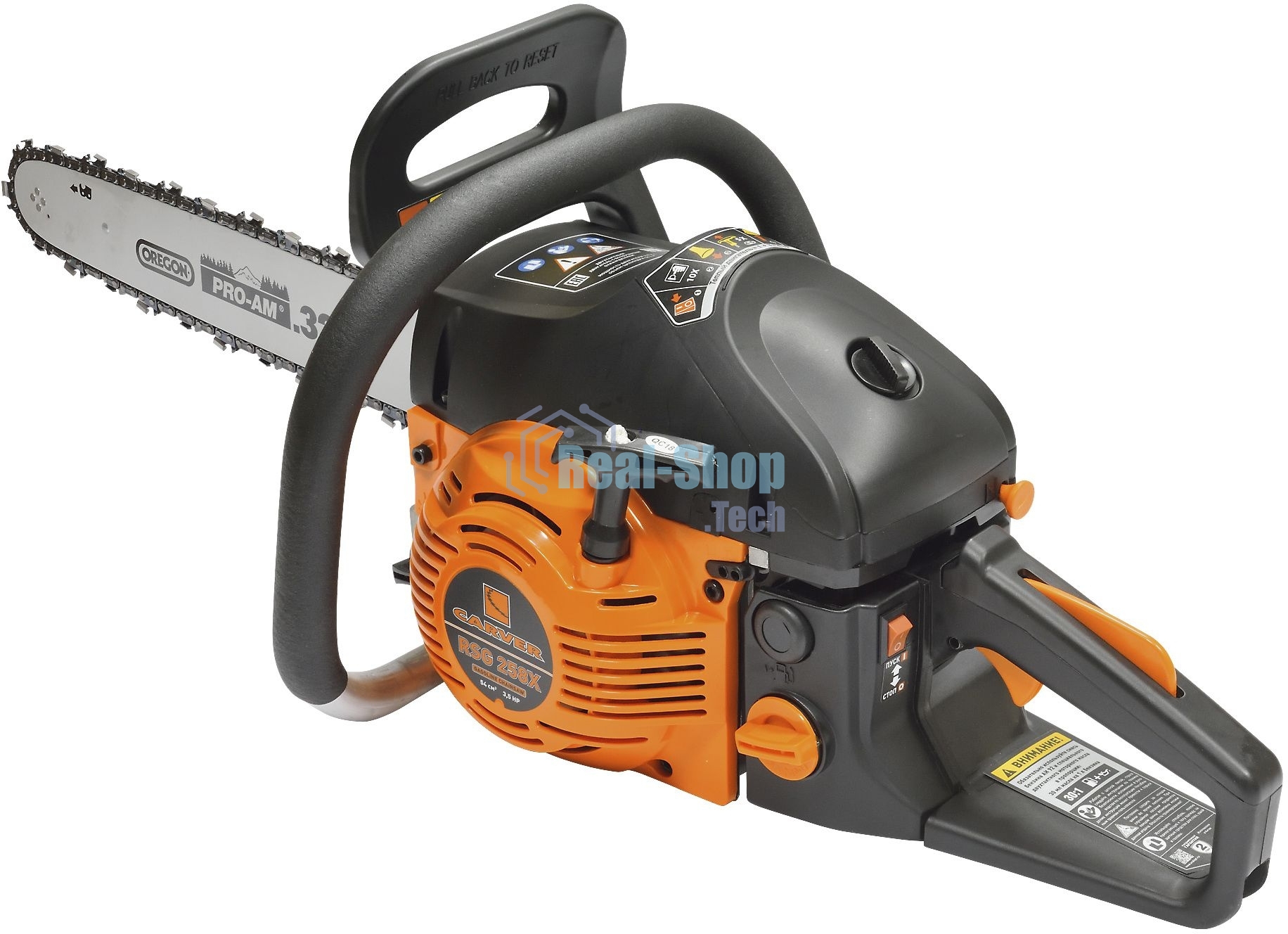 Бензопила Carver RSG 258Х 2600Вт 3.5л.с. дл.шины:18