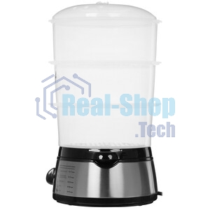 Пароварка Centek CT-1457 серебристый, 9 л, ярусы - 3, 800 Вт, механическое