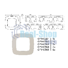 Рамка OMEGA Ecta (Серо-бежевый матовый) 5-ая OF140365