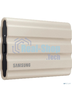 Внешний SSD Samsung T7 Shield, 1TB, USB 3.2 Gen 2 Type-C, R/W 1050/1000, бежевый