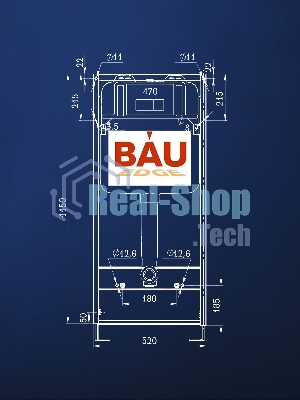 Комплект BAU 6 в 1: инсталляция BAU PRO для подвесного унитаза, унитаз подвесной безободковый торнадо обратного потока Bau Dream 52х36 Hurricane-5, сиденье быстросъемное микролифт, кнопка смыва BAU Hotel , хром