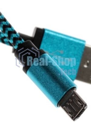 Кабель USB2.0 Cablexpert CC-S-mUSB01Gn-1M, AM/microB, серия Silver, 1м, зеленый, блистер