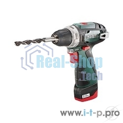 Дрель-шуруповерт Metabo PowerMaxx BS, 12 В, 2 Ач, 34 Нм, щеточный