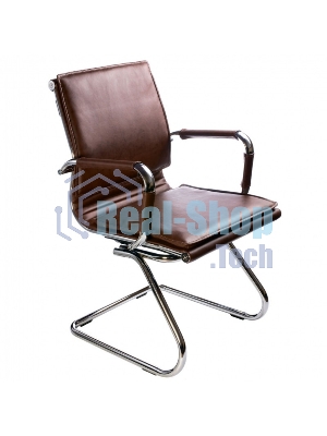 Кресло Бюрократ CH-993-Low-V/Brown коричневый, экокожа, 120 кг, механизм качания, низкая спинка