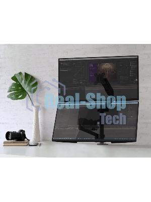 Кронштейн (держатель) ONKRON G140 для двух мониторов 13