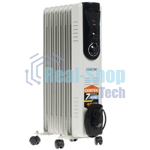 Обогреватель масляный Centek CT-6200 (7 секций) белый, 700/1000/1500 Вт, 15 м2, термостат