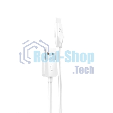 Кабель USB HOCO X1 Rapid, USB - Type-C, 2.1А, 1м, белый Кабель USB HOCO X1 Rapid, USB - Type-C, 2.1А, 1м, белый
