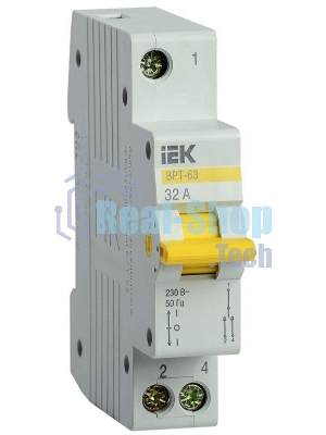 Выключатель-разъединитель трехпозиционный 1п ВРТ-63 32А IEK MPR10-1-032