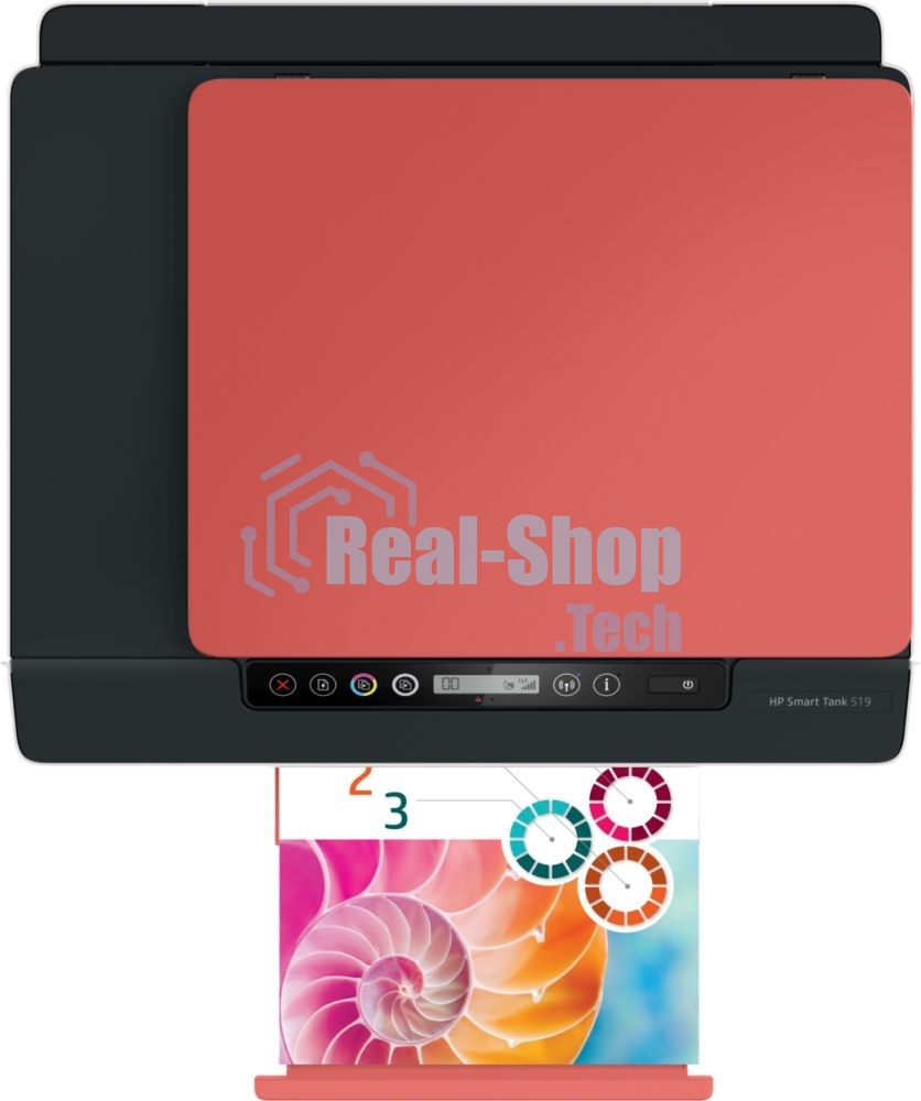 МФУ струйное HP Smart Tank 519 AiO (3YW73A), A4, цветной, печ. до 22 стр/мин. (ч/б) до 5 стр/мин. (цвет), 1200x1200dpi, USB, Wi-Fi, BlueTooth, Air Print, Mopria