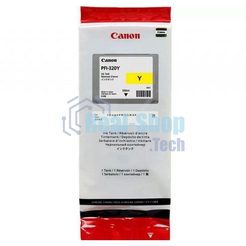 Картридж струйный Canon PFI-320 Y 2893C001 желтый (300мл) для Canon Canon imagePROGRAF TM-200/205