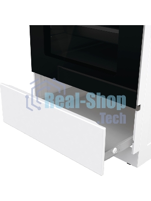 Плита электрическая Gorenje GEC5B41WG белый, конфорок 4 электрических, духовка 62 л, 50 см x 85 см x 59.4 см