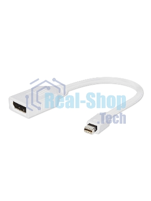 Переходник Gembird Переходник miniDisplayPort - DisplayPort, 20M/20F, 16см, белый