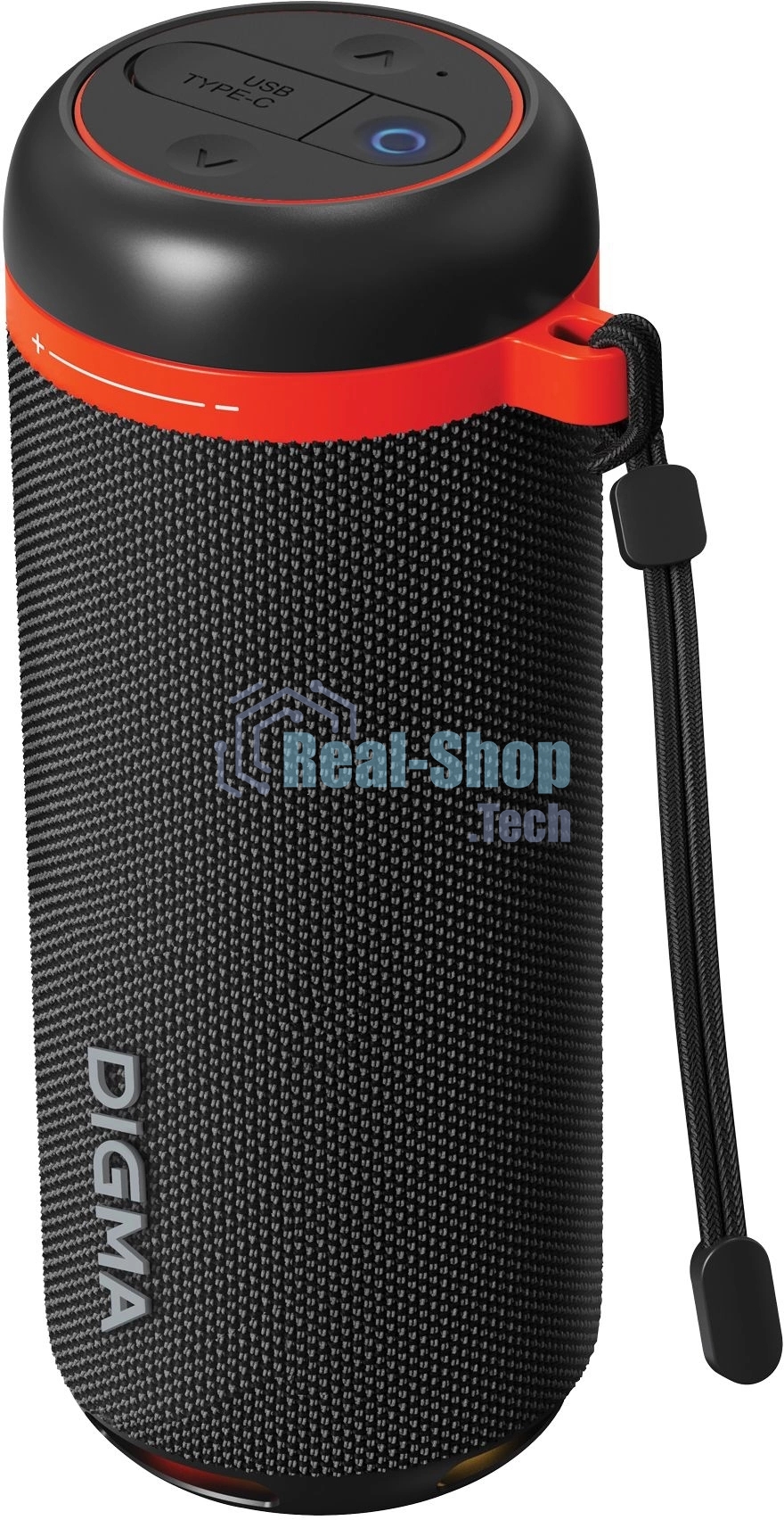 Колонка портативная Digma D-PS1521 черный 16W 2.0 BT 10м 1800mAh
