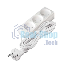 Удлинитель 3х5 м без заземл. 6А IP20 ШВВП 1.3 кВт Союз 481S-0305