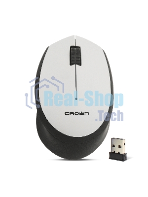 Мышь беспроводная CROWN CMM-937W чёрный/серый, 1000 dpi, USB Type-A, радиоканал, кнопки - 3