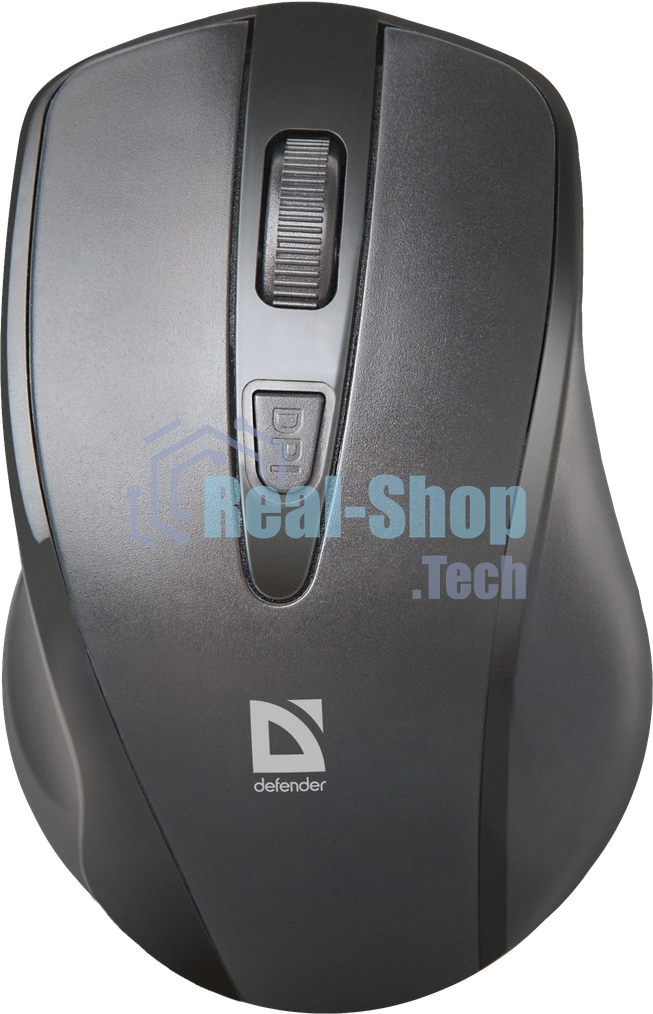 Мышь беспроводная Defender Datum MM-265 черный, 1600 dpi, радиоканал, USB, кнопки - 4