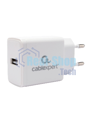 Сетевое зарядное устройство Cablexpert MP3A-PC-56, 5Вт, 1А, 1хUSB, белый, пакет