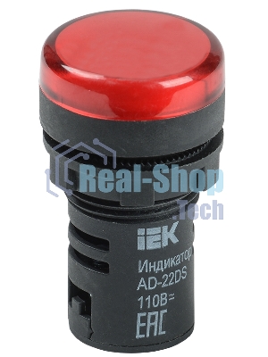 Арматура светосигнальная AD-22DS 24В AC/DC красн. IEK BLS10-ADDS-024-K04