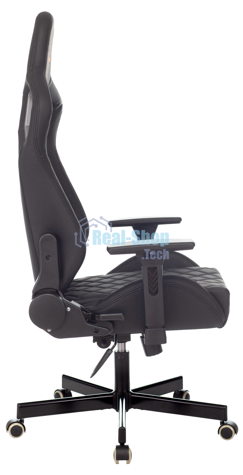 Кресло Knight OUTRIDER черный, экокожа, 120 кг, механизм качания
