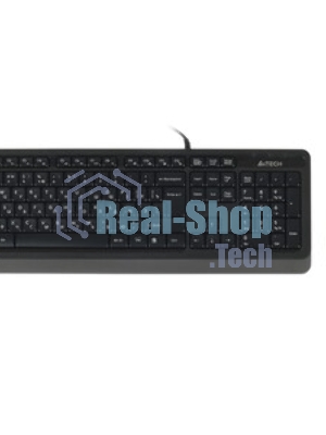 Комплект клавиатура+мышь A4Tech FStyler F1010 проводной, USB, 1600 DPI, чёрный/серый