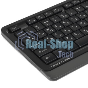 Комплект клавиатура+мышь A4Tech FStyler F1010 проводной, USB, 1600 DPI, чёрный/серый
