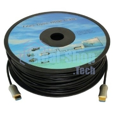 Кабель аудио-видео Fiber Optic HDMI (m)/HDMI (m) 25м. позолоченные контакты черный