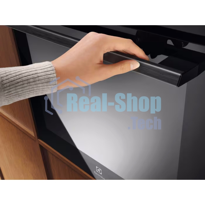 Встраиваемый духовой шкаф Electrolux EOF5H50BZ, Духовой шкаф электрический с конвекцией, приготовление на пару, объем 65 л, 8 режимов, очистка каталитическая, 2 стекла в дверце, направляющие проволочные, черный