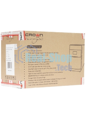 Источник бесперебойного питания Crown CMUOA-350-1K EURO/1000 ВА/900 Вт/2xCEE 7/3 (Schuko) (евророзетка)