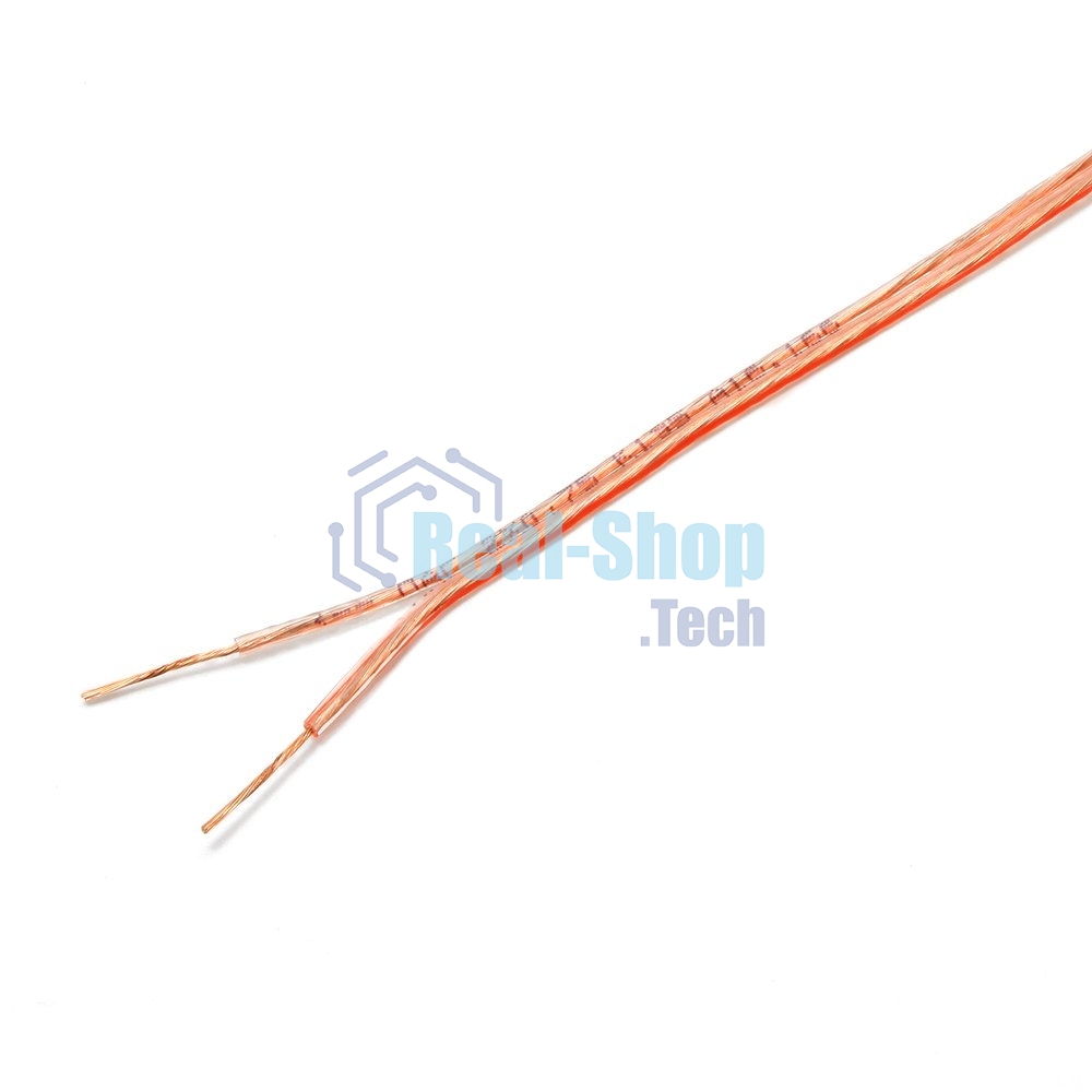 Акустический кабель Cablexpert CC-TC2x0,75-50M, прозрачный, 50 м, на катушке