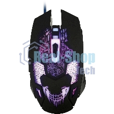 Мышь проводная Qumo Annihilator M04 черный, 3200 dpi, USB, кнопки - 6