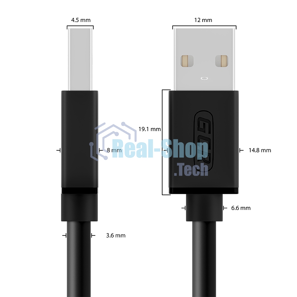 Кабель Greenconnect интерфейсный USB 2.0 1m AM/AM, AWG 28/28 Premium, двойное экранирование, антифриз, черный