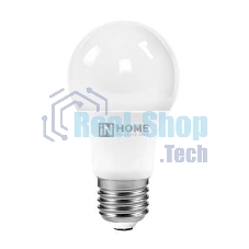 Лампа светодиодная IN HOME 4690612020228 LED-A60-VC 10Вт 230В E27 6500К