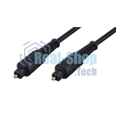 Кабель оптический Cablexpert CC-OPT-7.5M-N, Toslink 2xODT M/M, 7.5м, черный, пакет