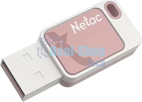 Флешка USB Netac UA31 NT03UA31N-032G-20PK), 32Gb, USB 2.0, R/W 110/45, розовый/белый
