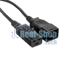 Кабель питания (UPS) ExeGate Power EC20-5P (С19->С20) VDE-250V-3*1.5-СU, 16А, черный, 5м