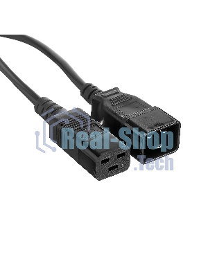 Кабель питания (UPS) ExeGate Power EC20-5P (С19->С20) VDE-250V-3*1.5-СU, 16А, черный, 5м