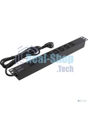 Блок розеток горизонтальный ExeGate ServerPro PDU-19H809 Al-8C13-EU2.5, 19