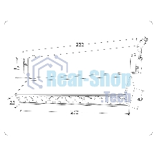 Управляемый светодиодный светильник для шинопровода Magnetic Ambrella light GL1342 BK черный IP20 12W 3000K-6400K 220V 24° 232*25*112 (Без ПДУ)