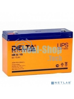 Батарея для ИБП Delta HR 6-15 (6V 15Ah)